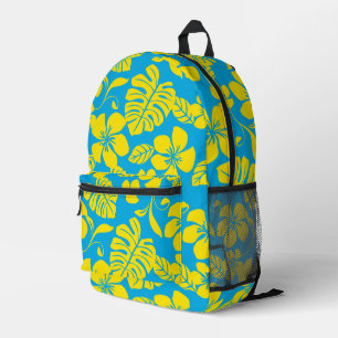 PINK BIKINI PATTERN IN BLUE/YELLOW PRINTED BACKPACK