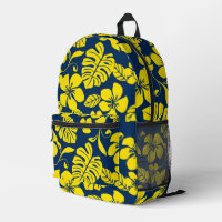 PINK BIKINI PATTERN IN DARK BLUE/YELLOW