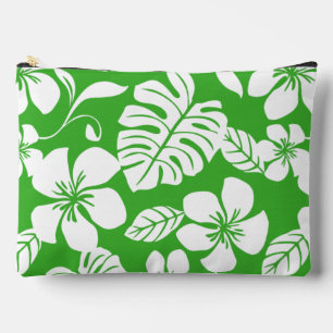 PINK BIKINI PATTERN IN GRASS GREEN ACCESSORY POUCH