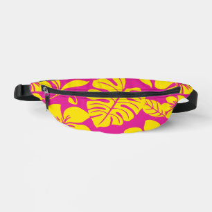 PINK BIKINI PATTERN IN HOT PINK/YELLOW BUM BAGS