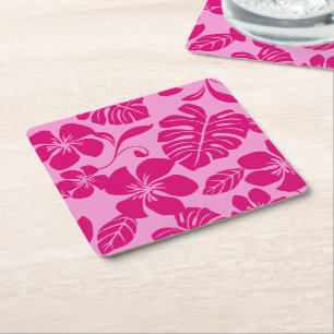 PINK BIKINI (PINKS) SQUARE PAPER COASTER