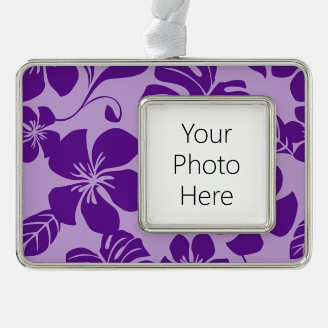 PINK BIKINI (PURPLE x 2) Silver Plated Framed Ornament (Front)