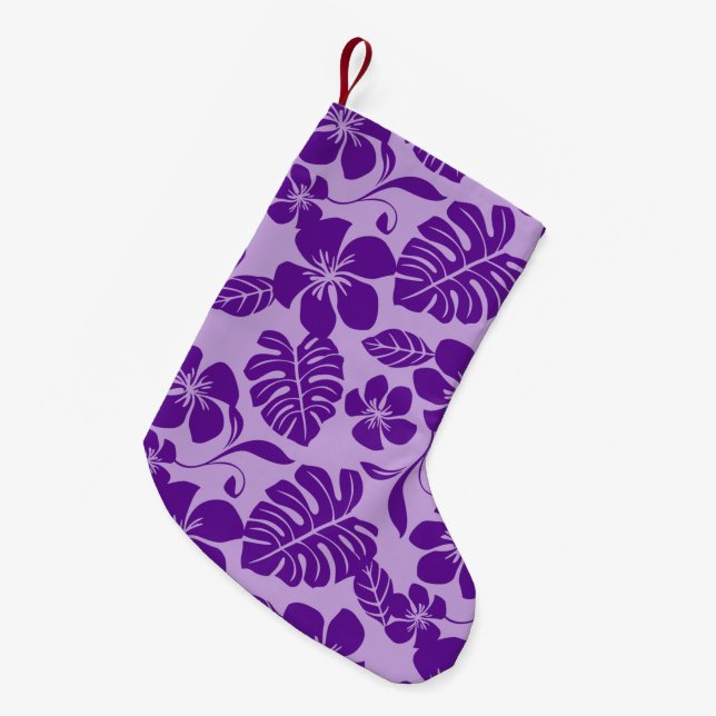PINK BIKINI (PURPLE x 2) Small Christmas Stocking (Front (Hanging))