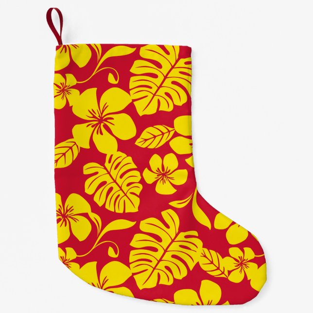 PINK BIKINI (RED/GOLD) SMALL CHRISTMAS STOCKING (Front)