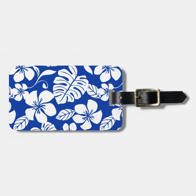 PINK BIKINI (ROYAL BLUE) LUGGAGE TAG (Front Horizontal)