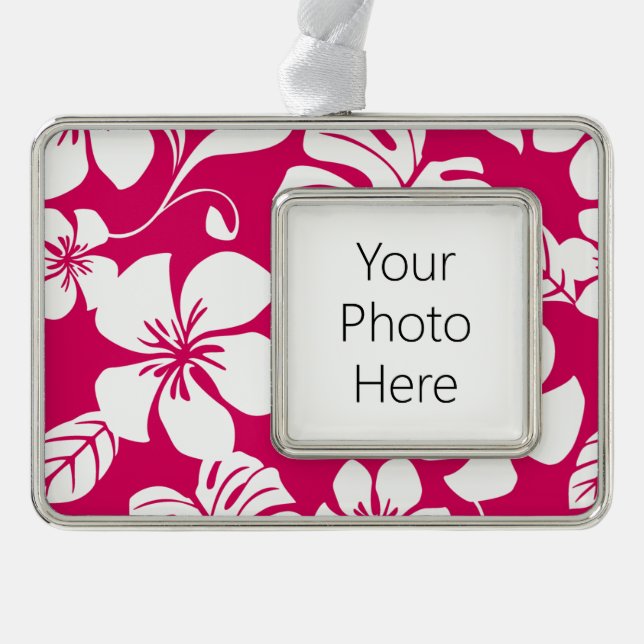 PINK BIKINI (STRAWBERRY RED) SILVER PLATED FRAMED ORNAMENT (Front)