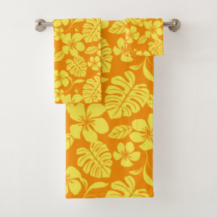 PINK BIKINI (TANGERINE/YELLOW) BATH TOWEL SET
