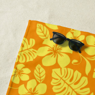 PINK BIKINI (TANGERINE/YELLOW) BEACH TOWEL