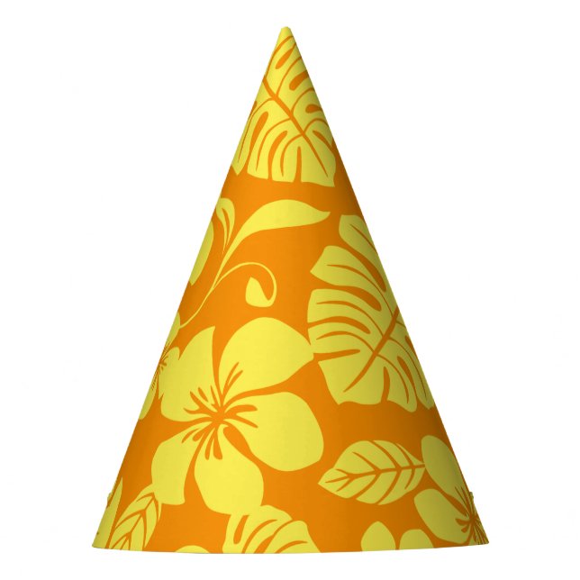 PINK BIKINI (TANGERINE/YELLOW) PARTY HAT (Front)