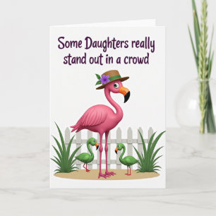 Pink Bird And Friends Greeting Card