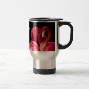 Pink Bird Birds flamingo Travel Mug