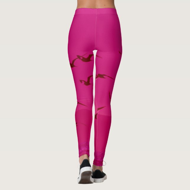 PINK BIRD FLIGHT LEGGINGS (Back)