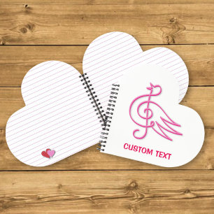 Pink Bird Music Notebook