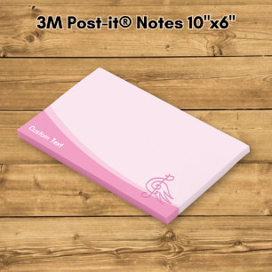 Pink Bird Music Post-it Notes