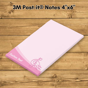 Pink Bird Music Post-it Notes