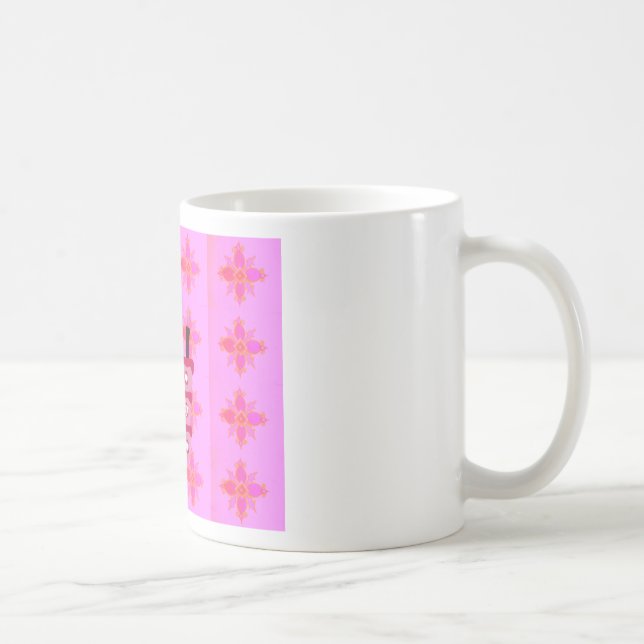 Pink Birthday Cake Art Print Coffee Mug (Right)