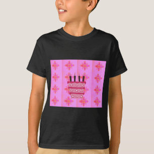 Pink Birthday Cake Art Print T-Shirt