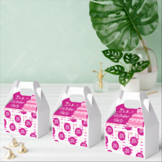 Pink Birthday Party Favour Box