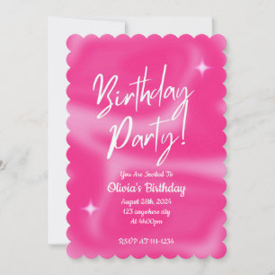 PINK BIRTHDAY PARTY INVITATION