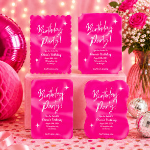 PINK BIRTHDAY PARTY INVITATION