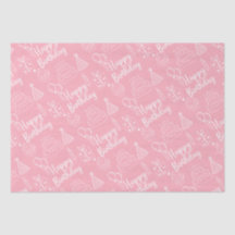 Pink Birthday Tissue Paper