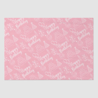 Pink Birthday Tissue Paper
