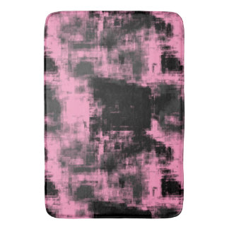 Pink Black and Grey Bath Mat