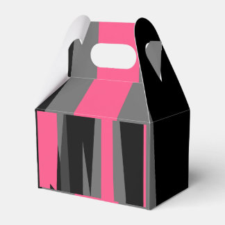 Pink Black and Grey Favour Box