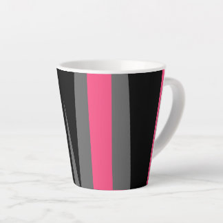 Pink Black and Grey     Latte Mug
