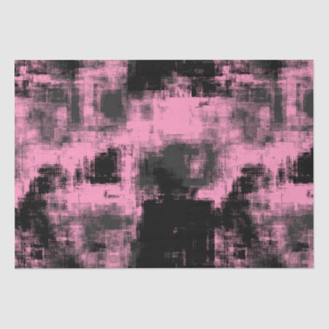 Pink Black and Grey   Tissue Paper (Front)