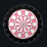 Pink Black And White Dartboard<br><div class="desc">Pink Black And White Dart Board</div>