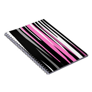 Pink Black and White Notebook