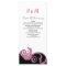Pink,black and white Wedding program