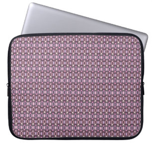Pink & Black Argyle Laptop Sleeve
