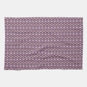 Pink & Black Argyle Tea Towel