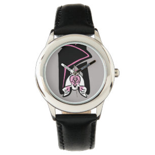 Pink & Black BAT- Halloween- Nature -Ecology Watch