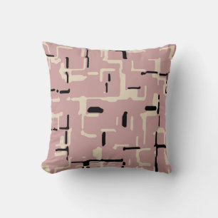 Pink Black Beige Modern Cushion