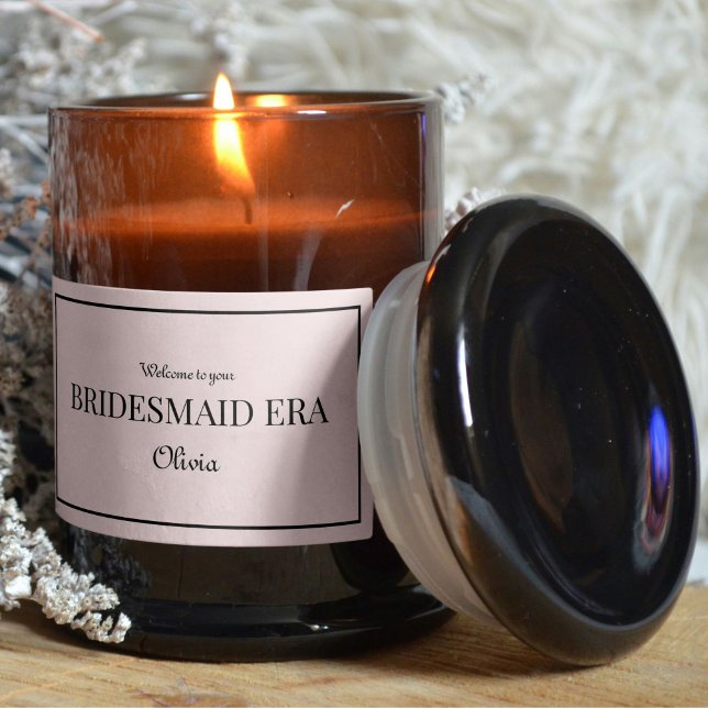 Pink & Black Bridesmaid Era Label Sticker (Creator Uploaded)