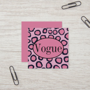 Pink Black Cheetah Animal Print Business Card