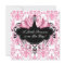 Pink Black Damask Princess Baby Shower
