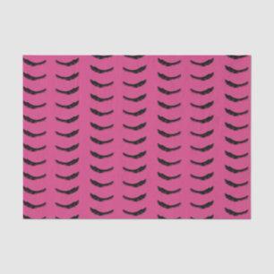 Pink Black Eyelashes Glam Birthday Tissue Paper