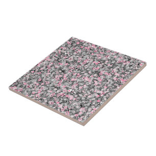 pink black gray and white geometric tile