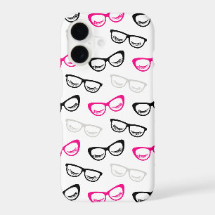 Pink, Black & Grey Glasses & Lashes
