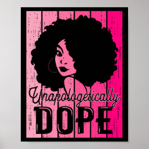 Pink Black History Month Unapologetically Addictiv Poster