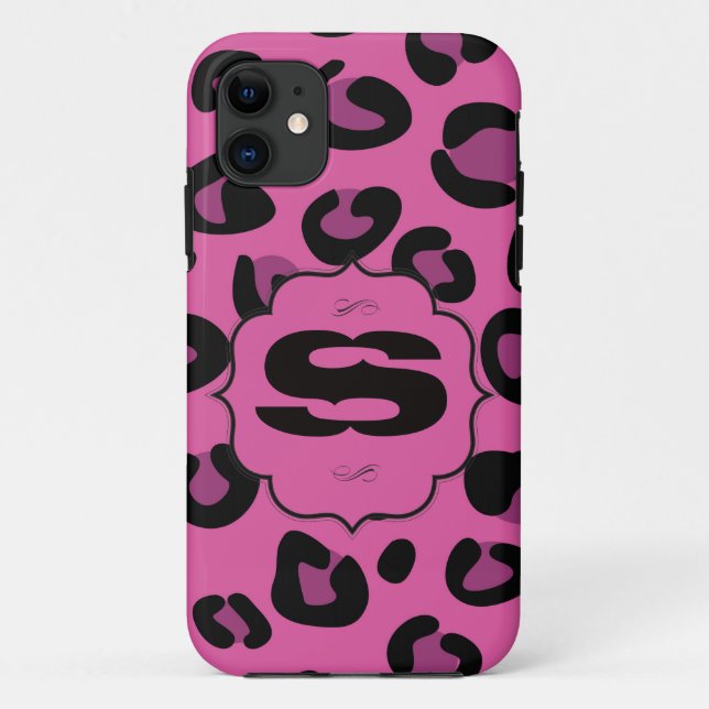 Pink Black Leopard Mate ID™ iPhone 5 Case (Back)