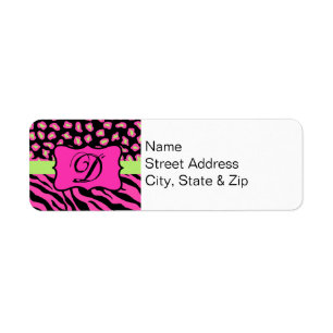 Pink, Black & Lime Green Zebra & Cheetah Skins