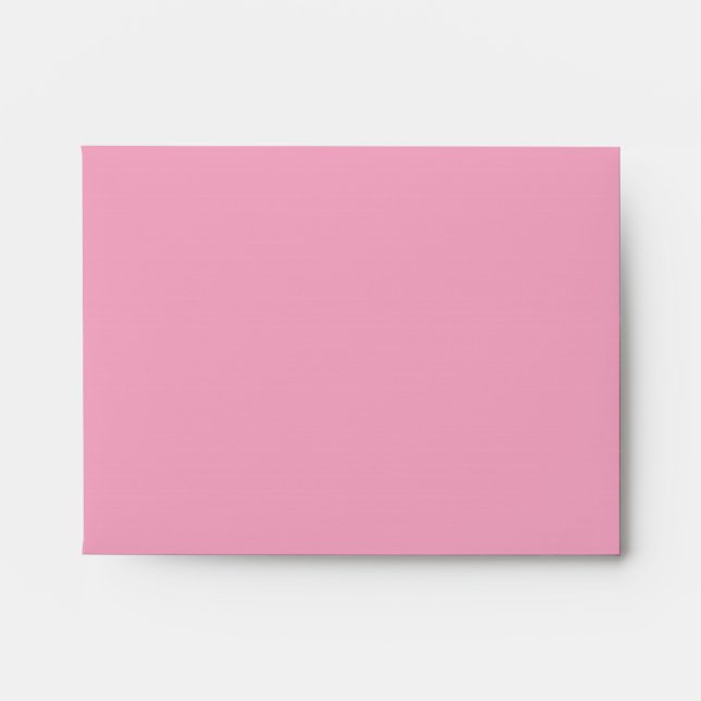 Pink Black Linen RSVP Envelopes (Front)