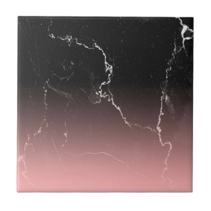 Pink & Black Marble Tile