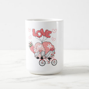 Pink Black Modern Valentine's Day Coffee Mug