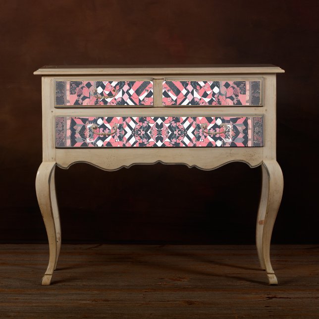 Pink Black Pastel Decoupage Tissue Paper (Creator Uploaded)